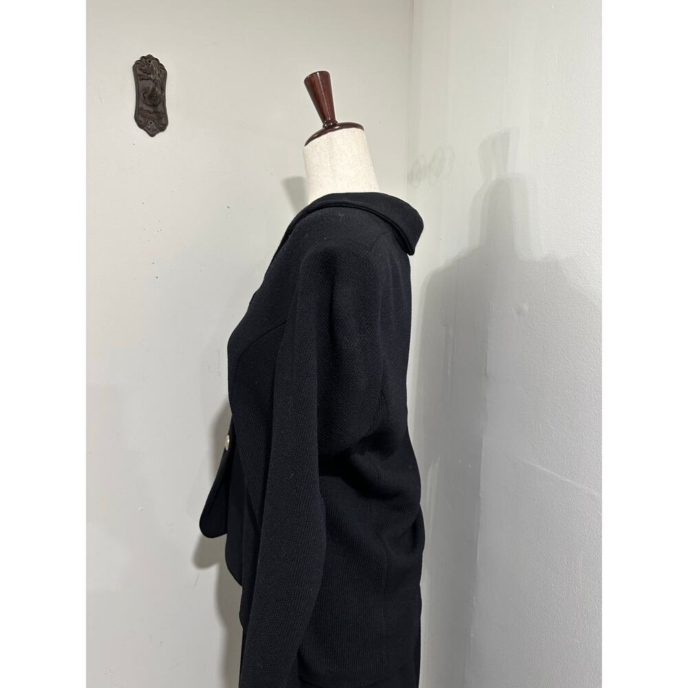 St. John’s Basic Black Blazer Suit Jacket Silver … - image 2